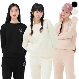 [체이스컬트] 원POINT 스마일 그래픽 기모 T-SHIRT/3Color