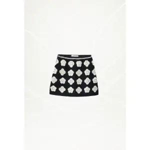 국내배송 ZARA 자라 주니어 키즈 플라워 니트 스커트 블랙 1473700800 1201693