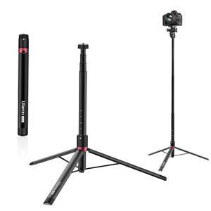 ULANZI AT-01 확장 가능한 조명 스탠드 삼각대, 149.9cm(59인치) 휴대용 블로그 카메라 삼각대 스탠드, 비디오 스마트폰용 알루미늄 여행용 경량