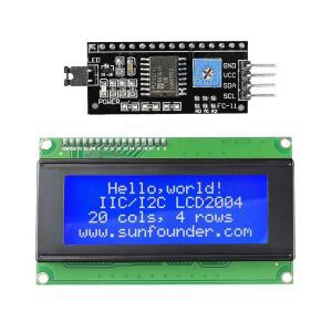 SunFounder IIC I2C TWI 시리얼 2004 20x4 LCD 모듈 실드, Arduino R3 MEGA 호환