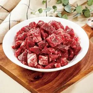한우1+등급 국거리 1kg (500g 2팩)