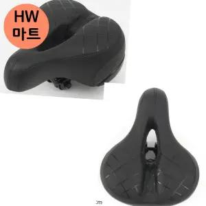 편안한 자전거 라이딩 인조가죽 안장 검정 인체공학적디자인자전거인조가죽안장