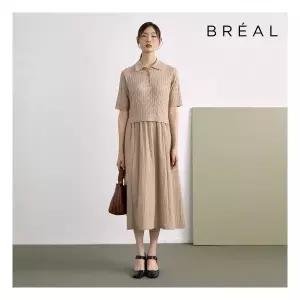 브리엘 25FW 반팔 케이블 카라 니트 원피스 2종852576