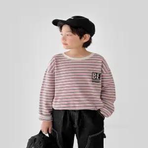 (리틀브로) (아동)B.멀티단가라티셔츠_레드[티셔츠BFHF91C]
