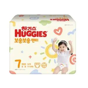 하기스 보송보송 팬티 7단계 특점보 공용 (34매), 1개