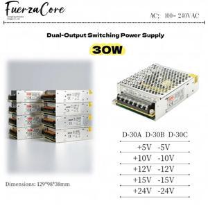 30W 듀얼 출력 5V 10V 전원 공급 장치 D 30A AC100 240V SMPS