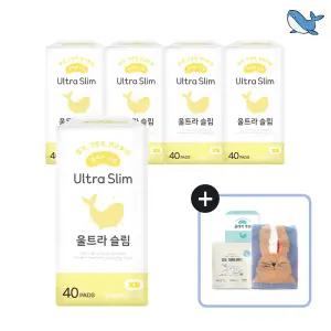 춤추는고래 대용량 슬림 팬티라이너 40P X 5팩 /200매