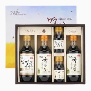 [신앙촌] 양조간장 선물세트 땅속발효 8호(쇼핑백포함)