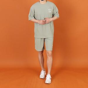 [우기브로]WTD 남자 빅사이즈 센트럴 나시 반팔 반바지 SET