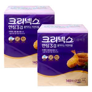 크리넥스 뽑아쓰는 키친타올 140매x2각입x2개(총4각)