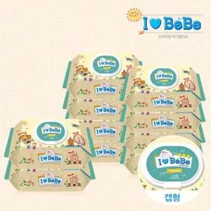 [아이러브베베] 아이러브베베 물티슈 72매 캡형 10팩(아이보리)