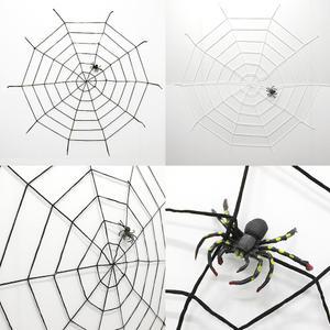 굵은거미줄1.5m(모형거미 포함) 할로윈 파티 장식