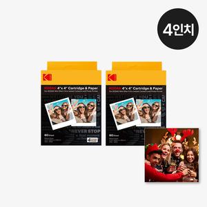 코닥 미니샷4 ERA 이라 MS400 전용 4인치 카트리지 인화지 120매 휴대용 스마트폰 휴대폰 포토프린터 사진