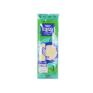 00042 태화고무장갑-꽃밴 L /10개/아이보리