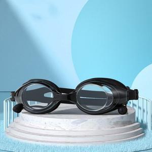 성인용 귀마개 일체형 수경 안티포그 실리콘 광각디자인 클리어렌즈