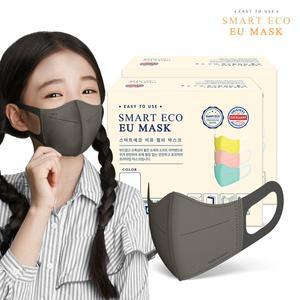 [스마트에코] 이유 어린이용 다크그레이 100매 새부리형 마스크
