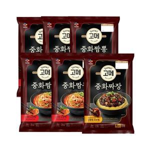 고메 중화 짬뽕 652g x5개+짜장 760g x1개