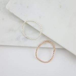 3mm 밥풀 담수진주 물진주 팔찌 얇은 펄  천연진주 패션팔찌   0674