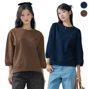 [체이스컬트] 소매 셔링 BANDING 7부 T-SHIRT/2Color