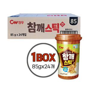 청우식품 참깨스틱 진 85g, 1박스 (24개)