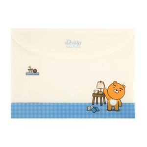카카오프렌즈 A4 가로형 봉투 파일 라이언 서류 케이스 홀더 문서 서류