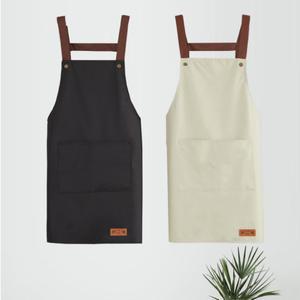 심플한 방수 앞치마 어린이집 유치원 카페 식당 화방 공방 바리스타