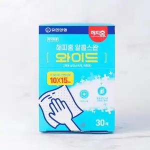 해피홈 알콜스왑 와이드 30매