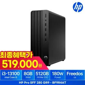 HP Pro SFF 280 G9R-BF9R4AT 데스크탑 i3-13100/8GB/512GB/FD