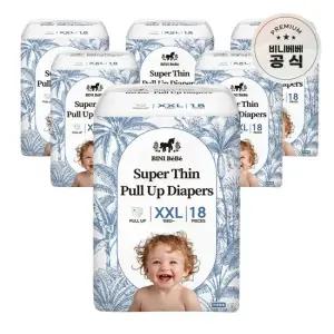 비니베베 슈퍼씬 팬티형 XXL 18매 6팩