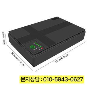 비상 UPS 5V-24V 조절 가능 DC 출력 2A 충전기 8800mAh 배터리 백업 미니 휴대용 라우트 (EU 플러그 AC85-2