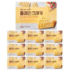 4번 구워 바삭한 - 플레인 크래커 340g 홈플러스 x10개
