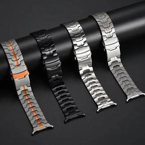 삼성 갤럭시 시계 울트라 47mm 밴드에 대한 스테인레스 스틸 스트랩 7 47MM 간격 없음 남자 럭셔리 시계줄