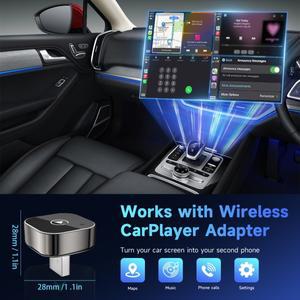 안드로이드오토 카플레이 차량용품 아이디어상품 Pionray 2in1 무선 CarPlay Adapter Android