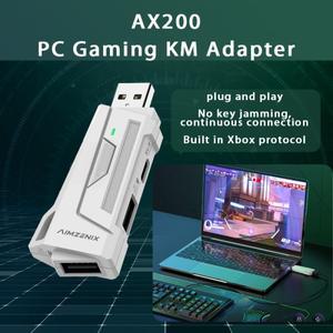 PC 게이밍 K & M 컨버터 어댑터 AX200 AX200Pro 게임 콘솔 경험 향상 플레이어 액세서리