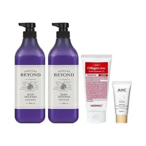 비욘드 바디 디펜스 샤워 1L x2 + 메디필 콜라겐 폼클렌저 2.0 120ml + AHC 선크림 7ml