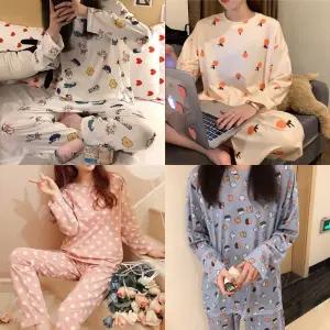 *봄 가을파자마 긴팔세트/간절기잠옷/여성파자마/긴팔 상하세트/홈웨어/가을겨울 잠옷