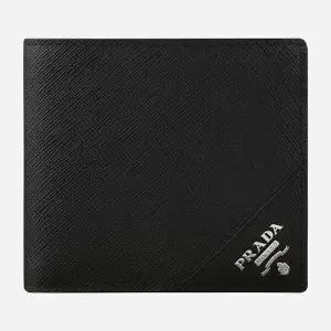 5F 2MO513 QME F0002 사피아노 로고 반지갑 실버 블랙