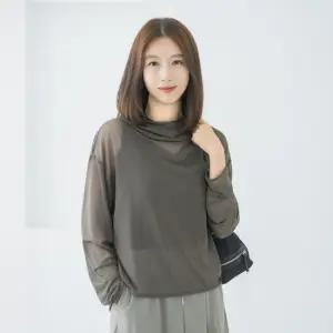 엄마옷 마담4060 망사시스루 후드 티셔츠 중년여성 데일리 -ZTE2508014-