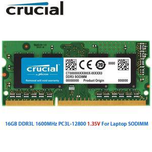 Crucial Memoria RAM DDR3L 16GB 1600MHz PC3L-12800S 204Pin 1.35V SODIMM 메모리 노트북