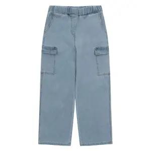 에꼴리에 세이브존03 세미와이드 카고 블루진  24A1253-BL