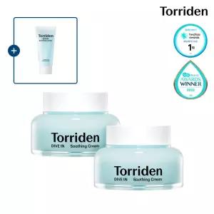 [SET] 토리든 다이브인 저분자 히알루론산 수딩 크림 100ml X 2개 (+수딩크림 20ml)