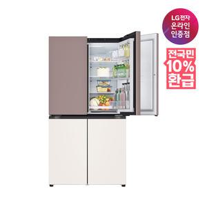 LG 디오스 오브제컬렉션 매직스페이스T875MKE111 870L1등급 4도어 냉장고