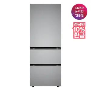 [환급체감가 116만] LG 디오스 오브제컬렉션 김치냉장고 Z330MPSF11 327L 3도어 메탈 1등급