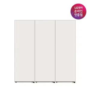 [으뜸효율 대상(냉장/김치) LG 컨버터블 패키지 오브제컬렉션 Fit & Max 냉장+냉동+김치 XYZ324GB3S 베이지 설치키트 포함