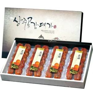 [상주곶감대가]상주곶감 선물용 반건시2.4kg(60-65g)40과 (지함박스+보자기동봉)/아이스박스 출고