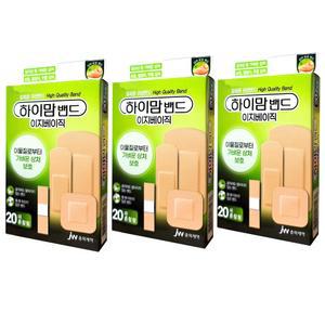 jw중외) 하이맘 밴드 이지베이직 혼합형 (20매) x 3팩