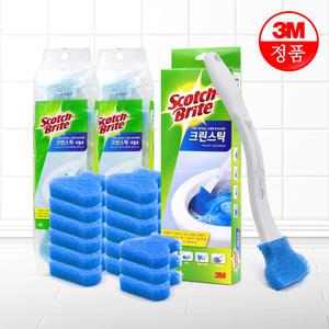 3M 크린스틱 핸들1입 리필16입 / 욕실청소 변기청소