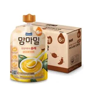 [매일] 맘마밀 이유식 퓨레 바나나와단호박 100g 10팩 (6개월)