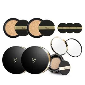 [엘지생활건강]듀얼커버쿠션 가성비 패키지(본품 15g×2개+리필 15g×2개+퍼프 3개)