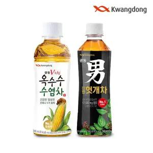[광동제약][무료배송] 광동 옥수수수염차 340ml x 20pet + 진한 헛개차 340ml x 20pet (라벨랜덤)